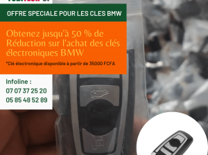 Vente de clé électronique BMW